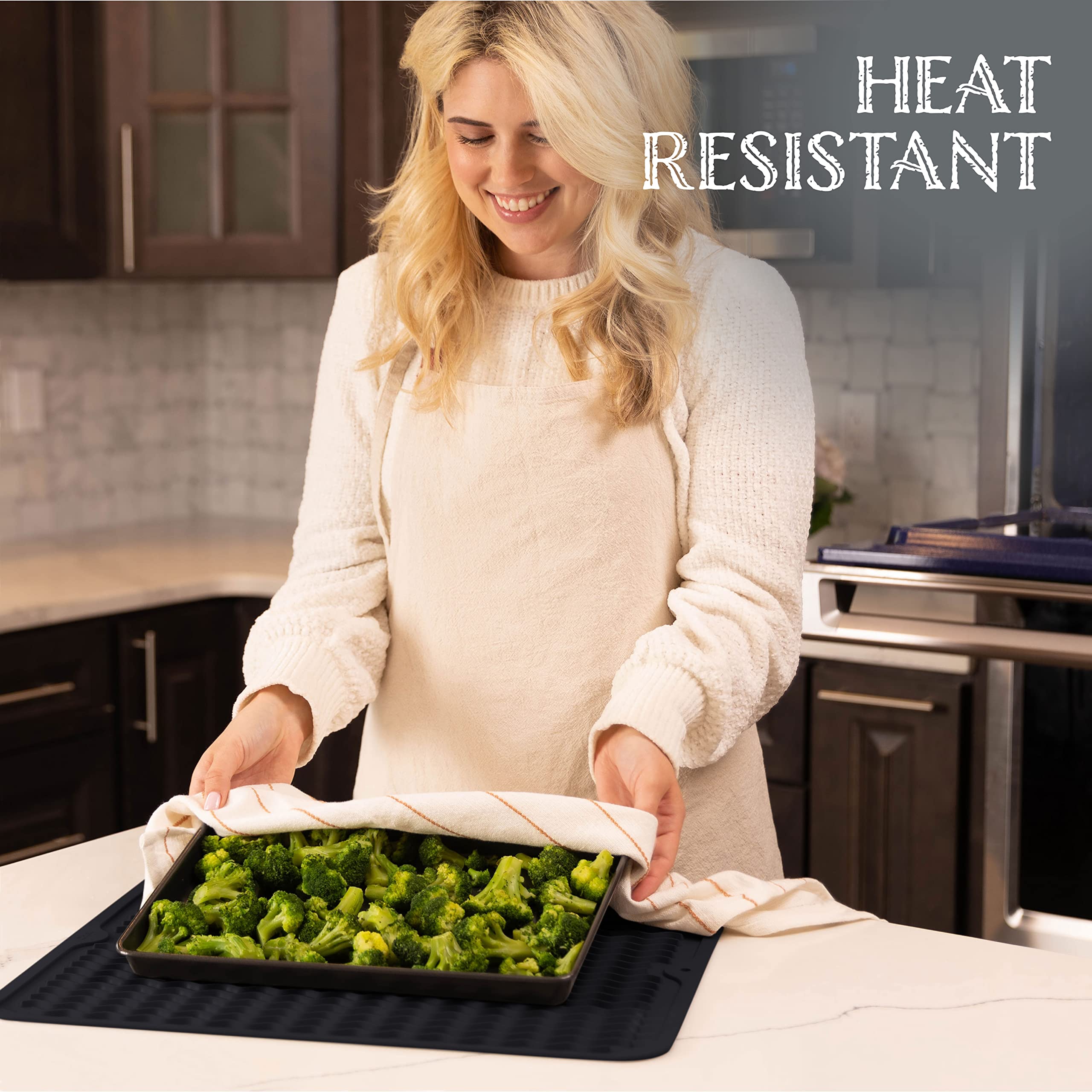 Versatile Silicone Countertop Drying Mat