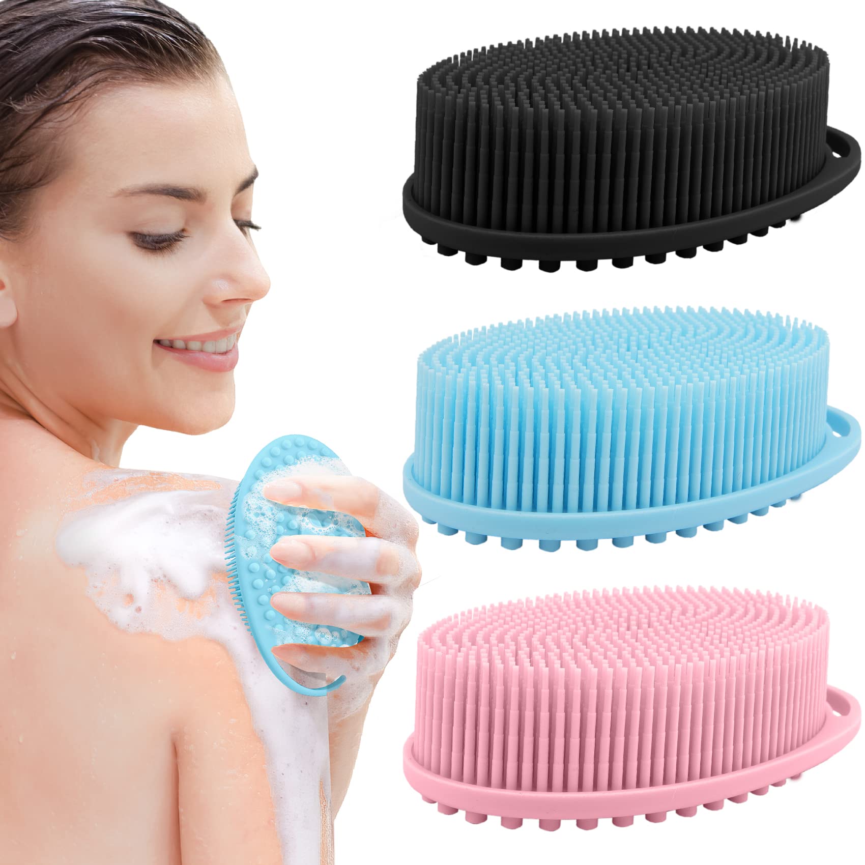 Dual-Sided Silicone Exfoliating Scrubber