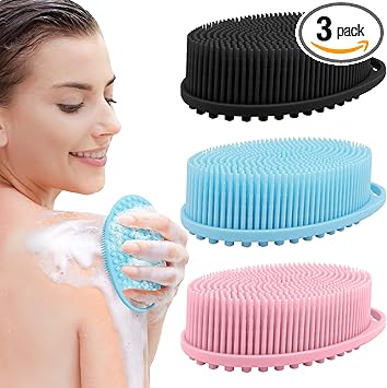 Dual-Sided Silicone Exfoliating Scrubber