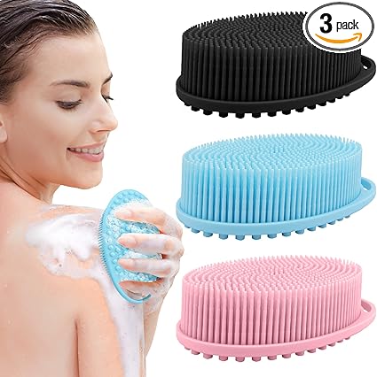 Dual-Sided Silicone Exfoliating Scrubber