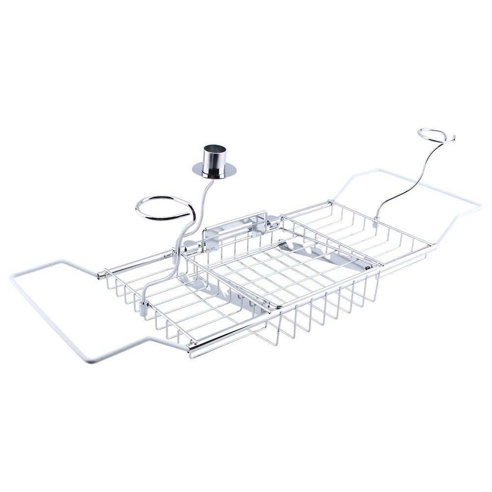 Expandable Stainless Steel Bathtub Caddy