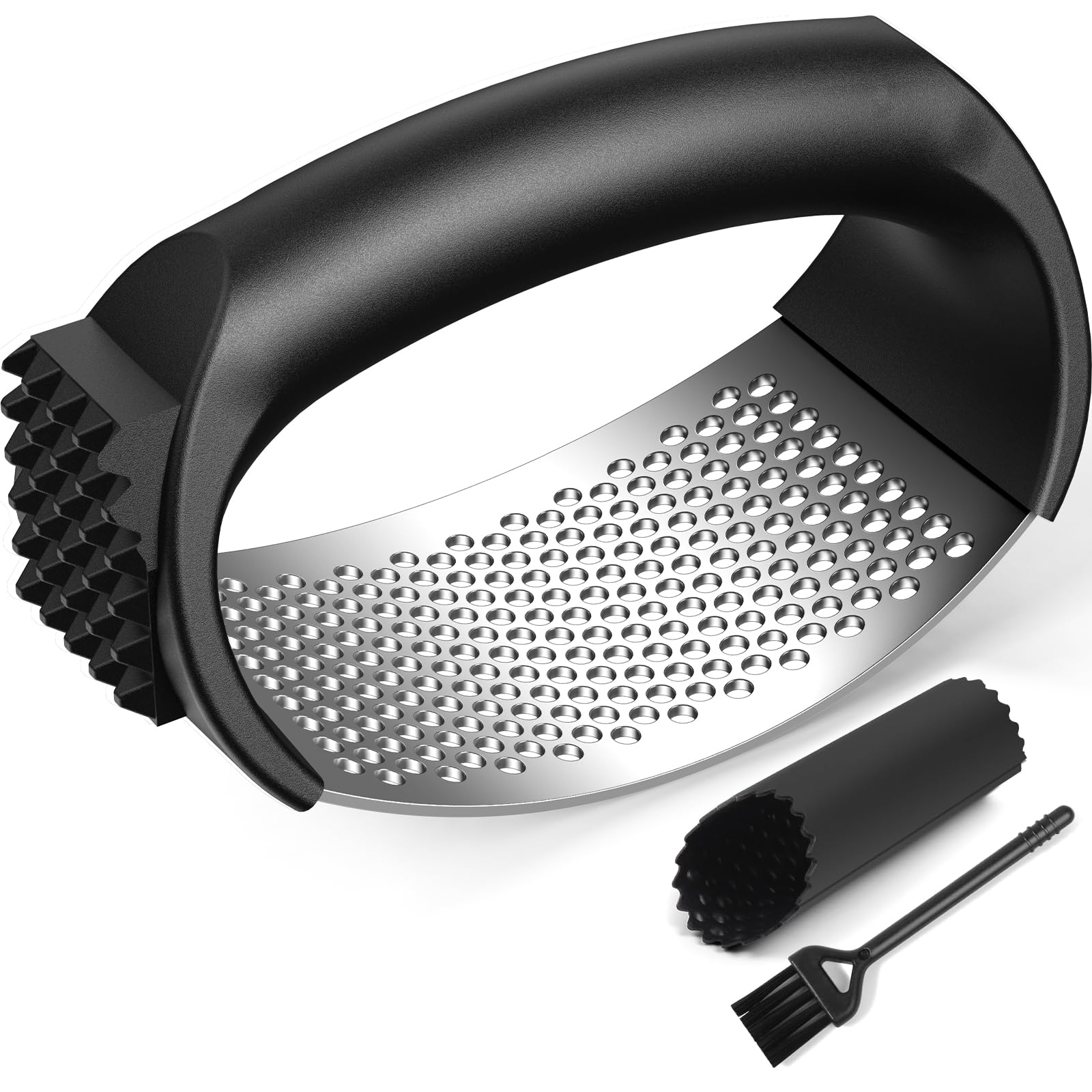 Stainless Steel Garlic Rocker with Ergonomic Handle