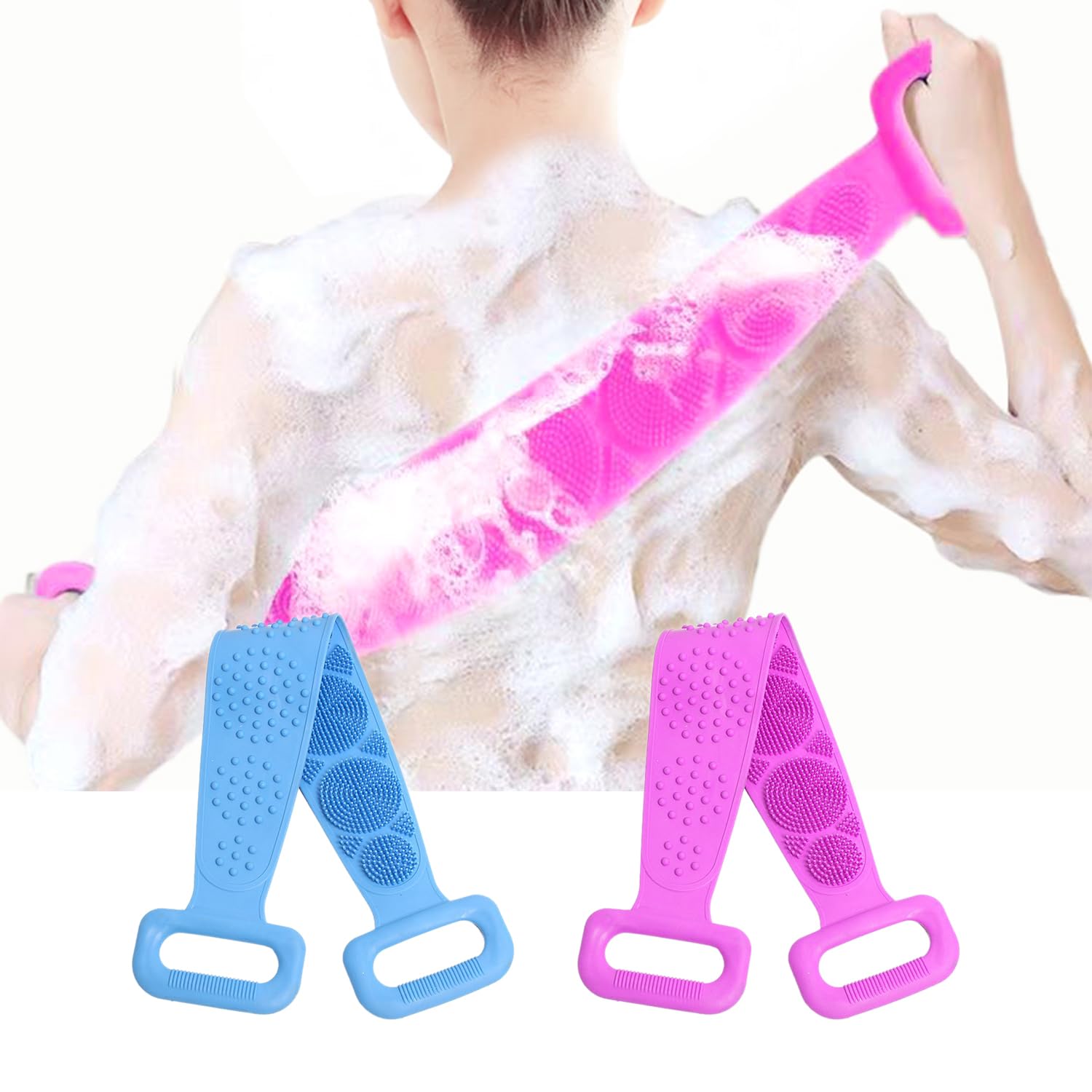 Dual-Sided Silicone Back Exfoliator