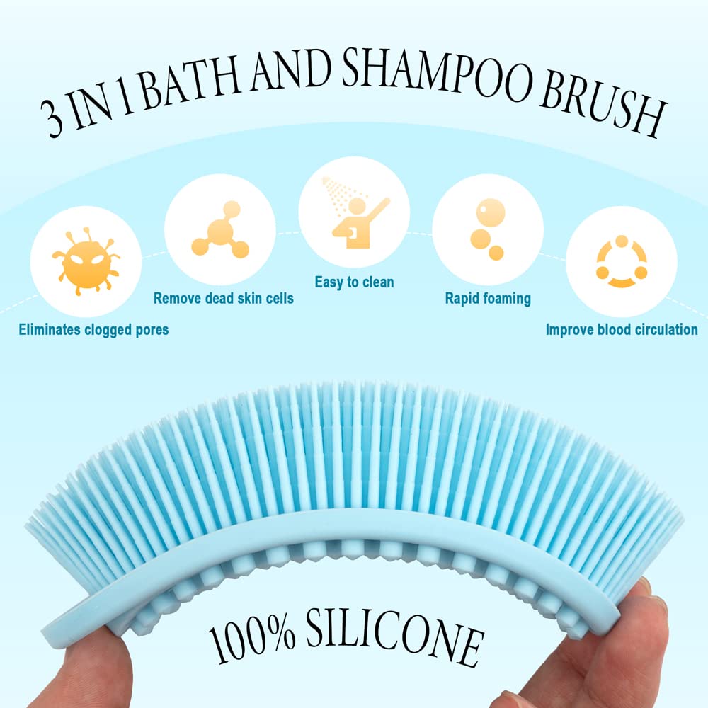 Dual-Sided Silicone Exfoliating Scrubber