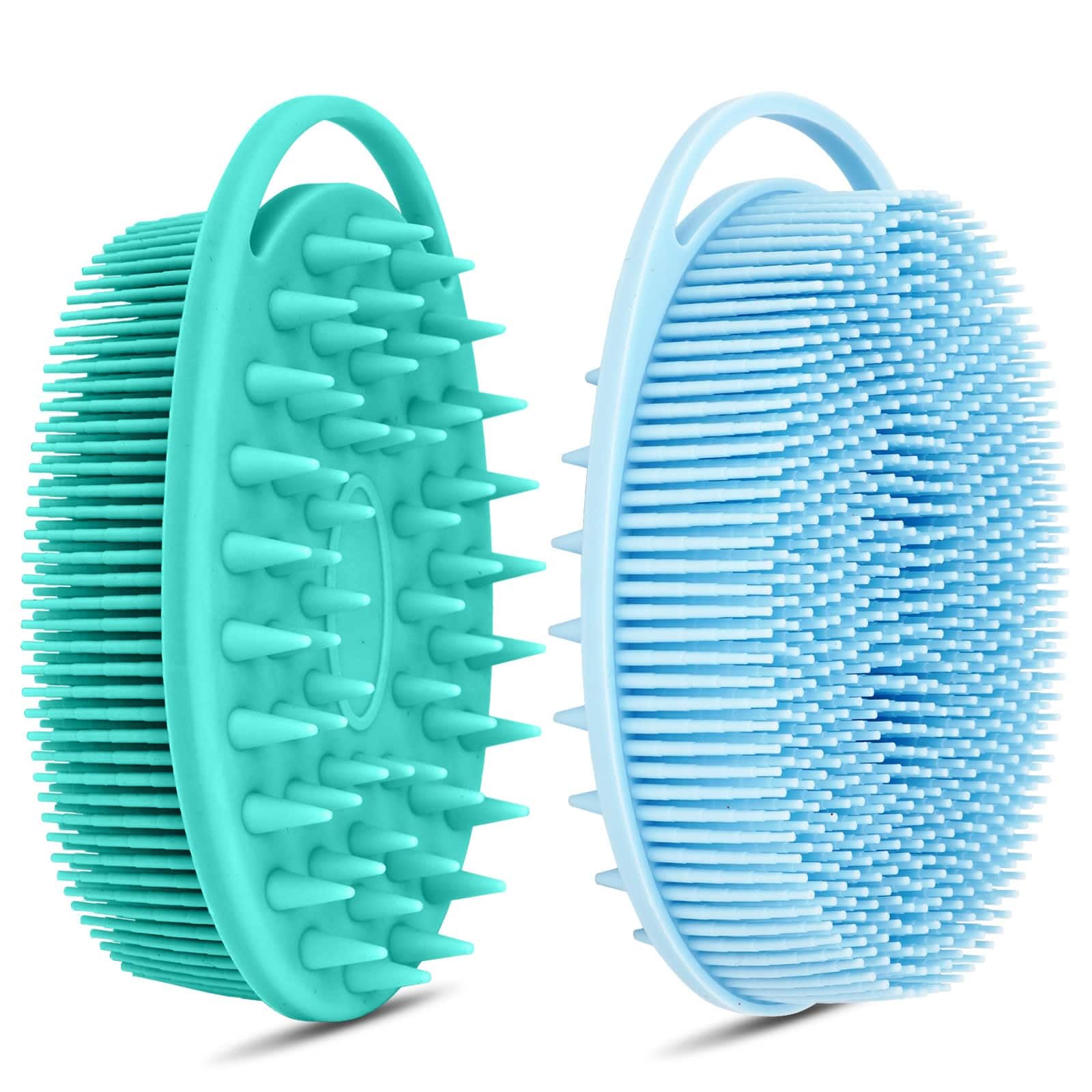 Gentle Dual-Action Silicone Body Scrubber