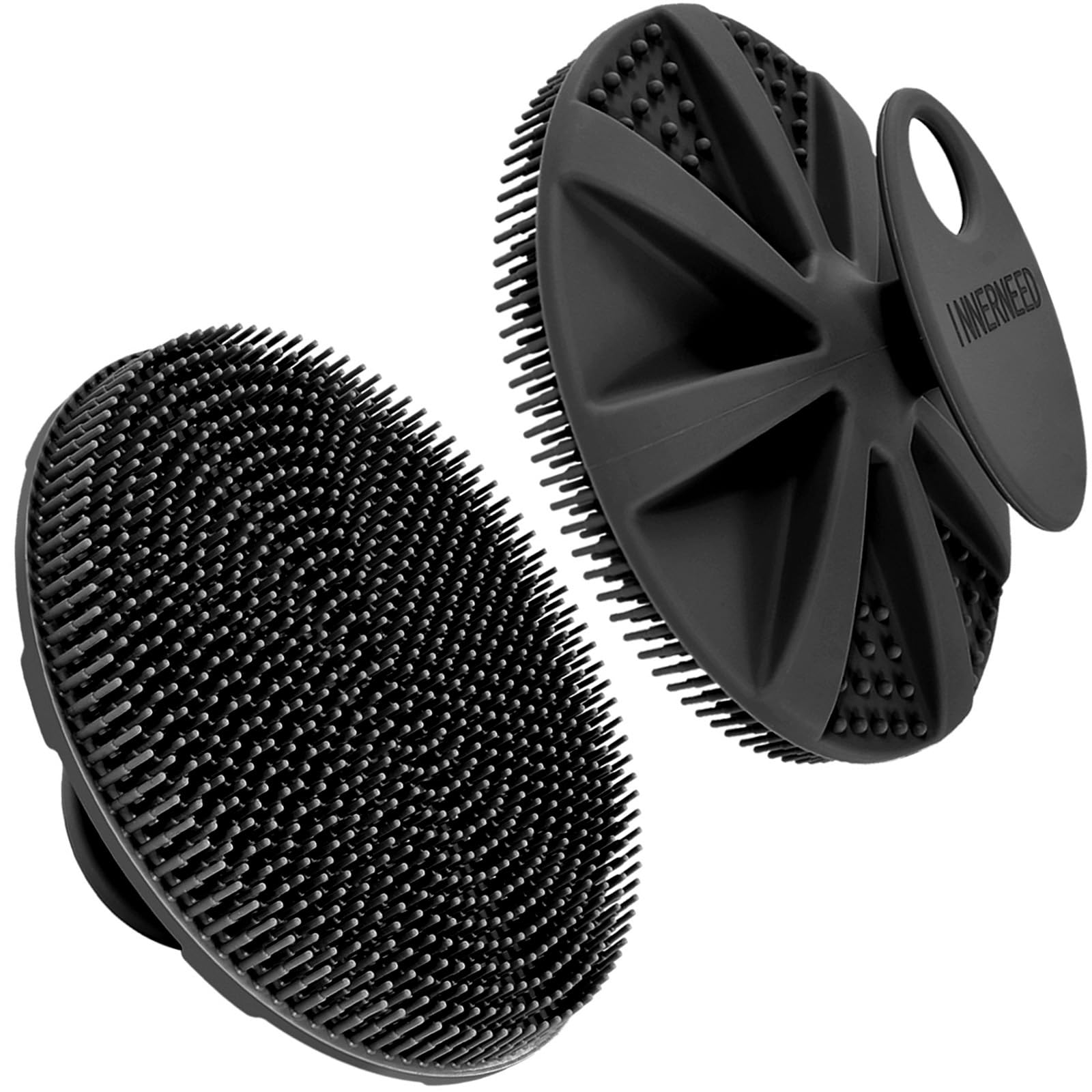 Dual-Sided Silicone Body and Back Scrubber