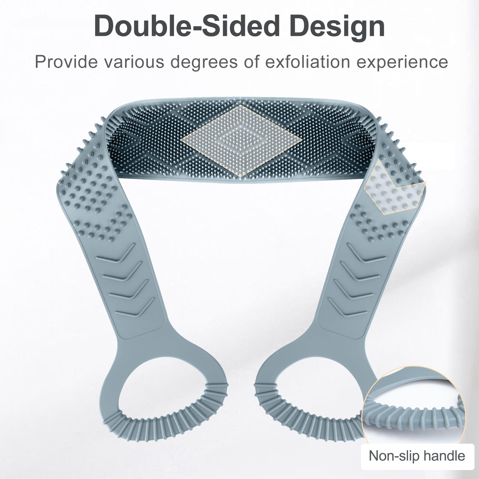 Dual-Sided Silicone Back Exfoliator