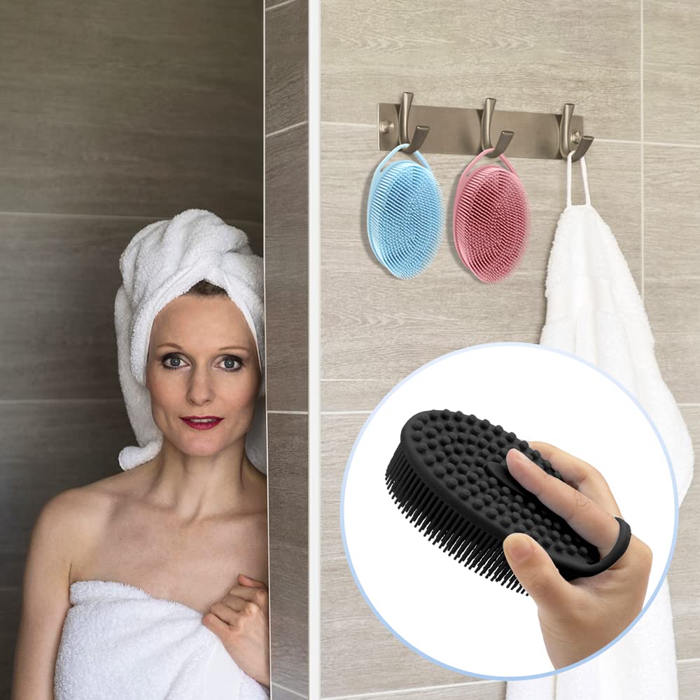 Dual-Sided Silicone Exfoliating Scrubber