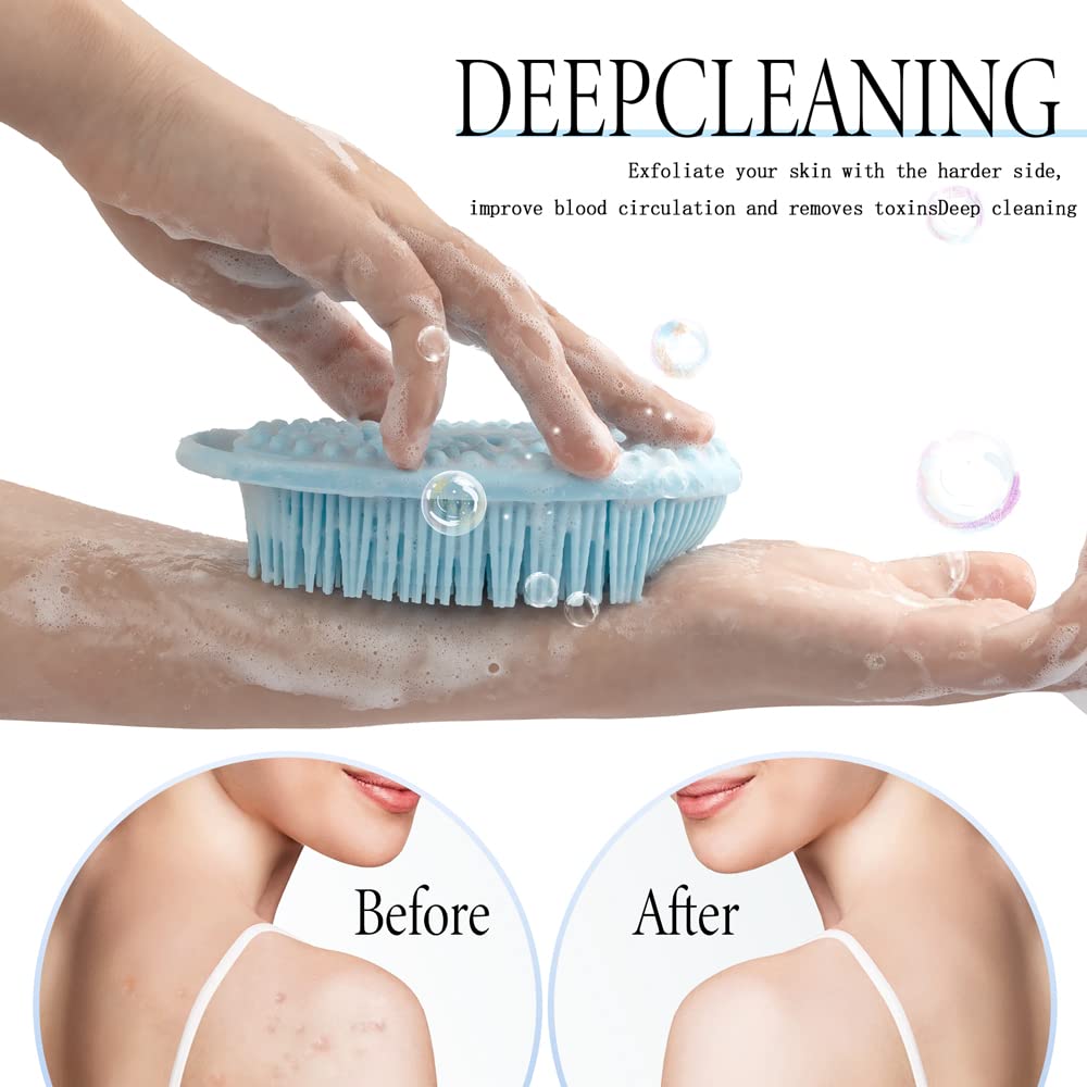 Dual-Sided Silicone Exfoliating Scrubber