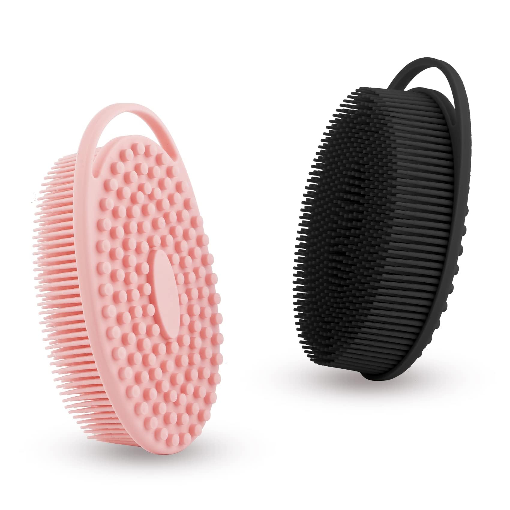 Gentle Dual-Action Silicone Body Scrubber
