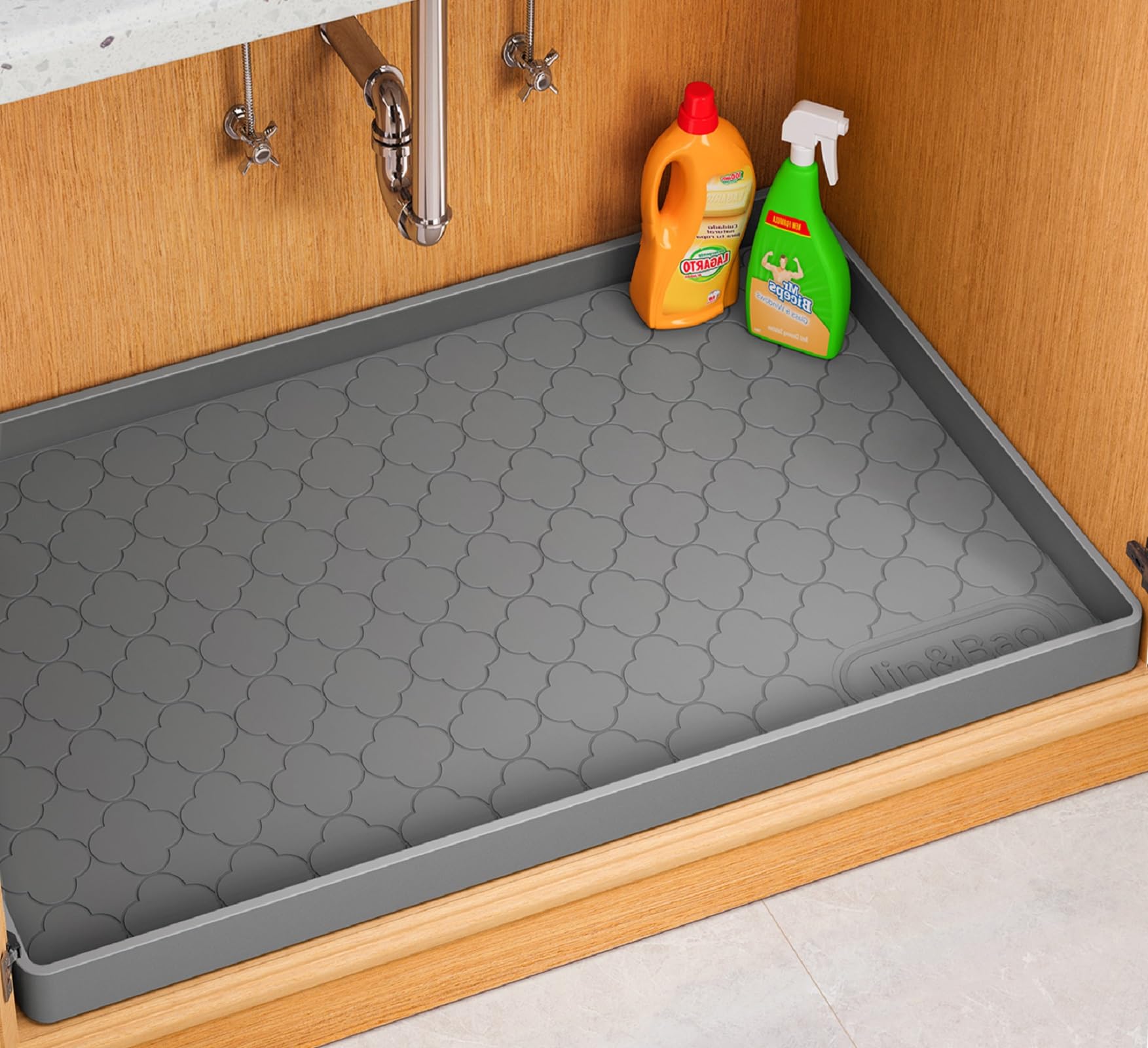 Elegant Silicone Under-Sink Cabinet Liner