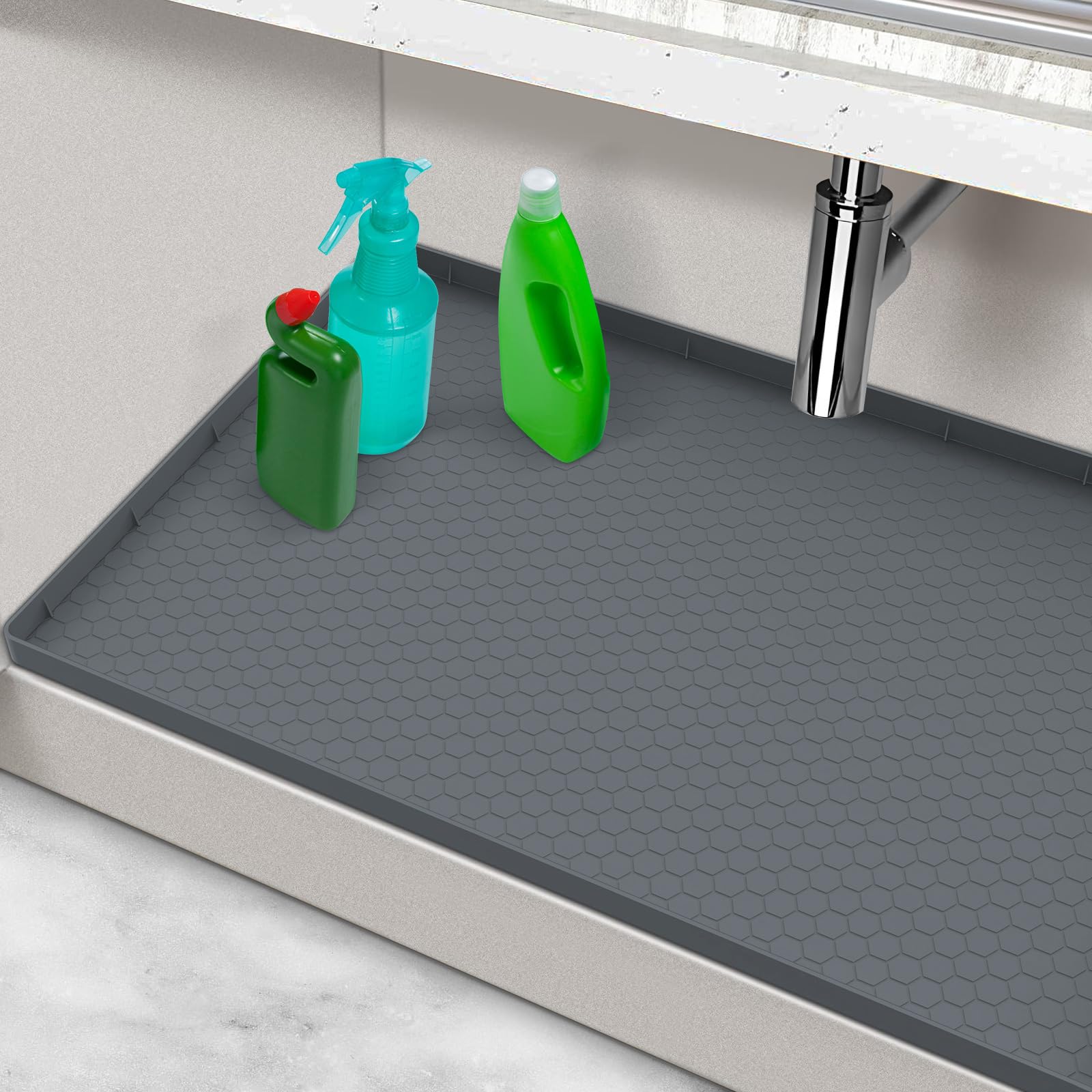 Elegant Silicone Under-Sink Cabinet Liner