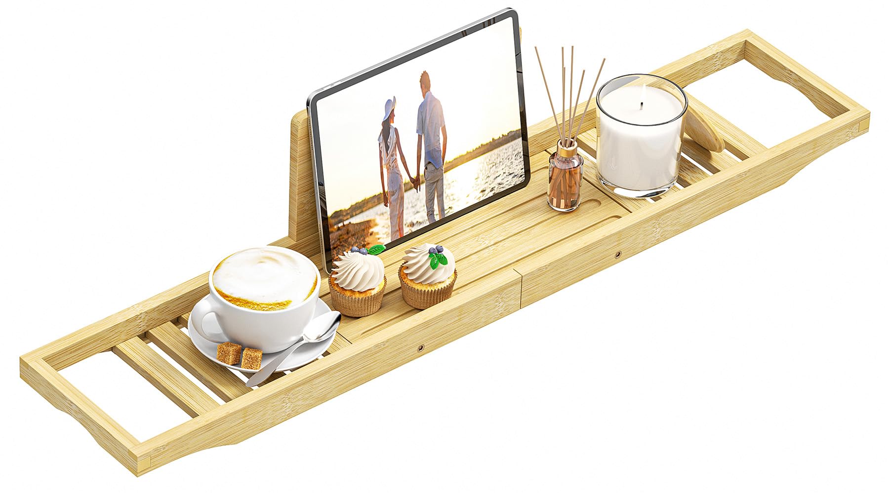 Expandable Stainless Steel Bathtub Caddy